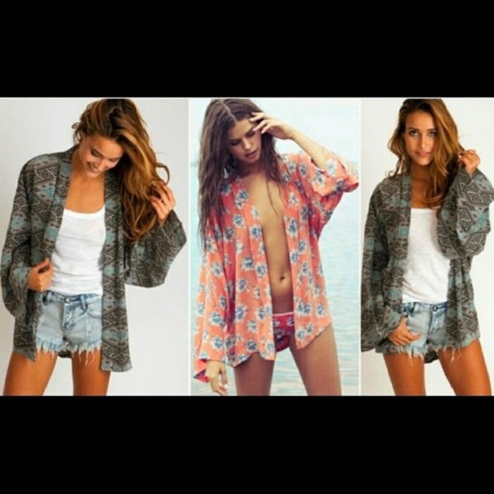 Acacia Swimwear Kimono - Discontinued Print - Picture 5 of 5